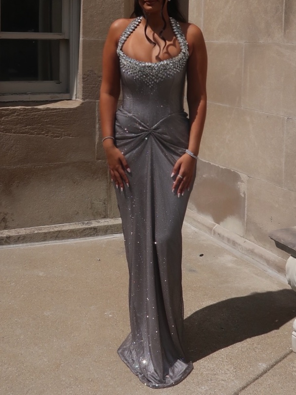 Custom made evening gown